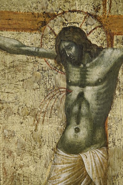 Chrystus, fragment z 1630100 Poliptyk Ukrzyżowania ze świętymi autorstwa Paolo Veneziano