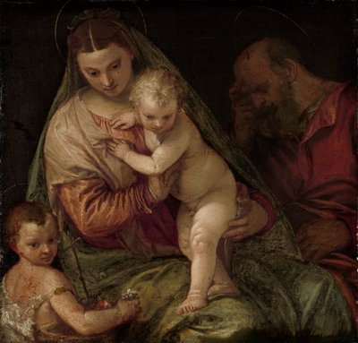 Święta Rodzina z młodym świętym Janem autorstwa Paolo Veronese (workshop of)