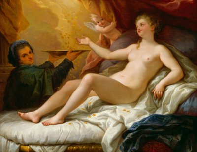 Danae, ok. 1705 (olej na płótnie nałożony na masonit) autorstwa Paolo di Matteis