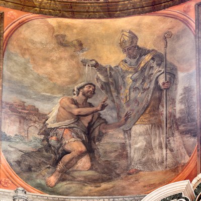 Freski przedstawiające życie świętego Cataldo autorstwa Paolo di Matteis