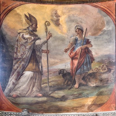 Freski przedstawiające życie świętego Cataldo autorstwa Paolo di Matteis