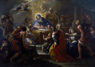 Adoracja pasterzy autorstwa Paolo di Matteis