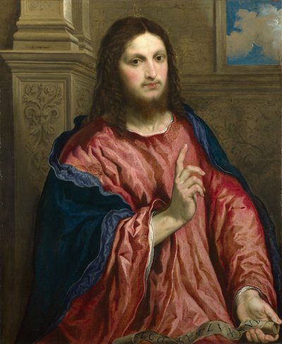 Chrystus jako światłość świata, ok. n.e. 1550 autorstwa Paris Bordone