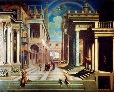 Objawienie Sybilli Cezarowi Augustowi, 1535. autorstwa Paris Bordone