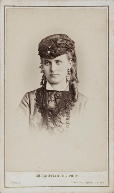 Portret Christine Nilsson 1843-1921. autorstwa Paris . Photo studio Reutlinger