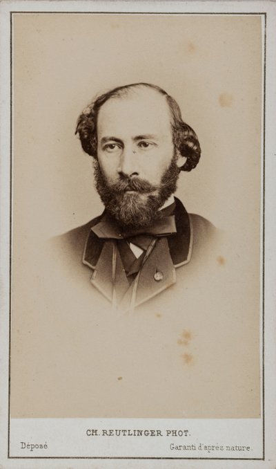 Portret Octave Feuillet 1821-1890. autorstwa Paris . Photo studio Reutlinger