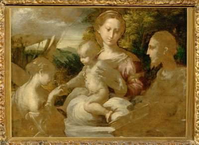 Mistyczne małżeństwo świętej Katarzyny - Mistyczne ... autorstwa Parmigianino (1503-40)