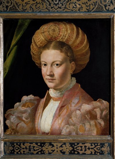 Portret młodej kobiety, hrabiny Gozzadini. (Obraz autorstwa Parmigianino