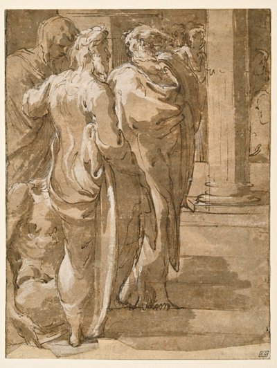 Uzdrowienie Kulawego (?) autorstwa Parmigianino