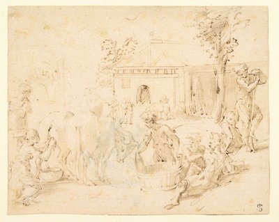 Scena rustykalna autorstwa Parmigianino