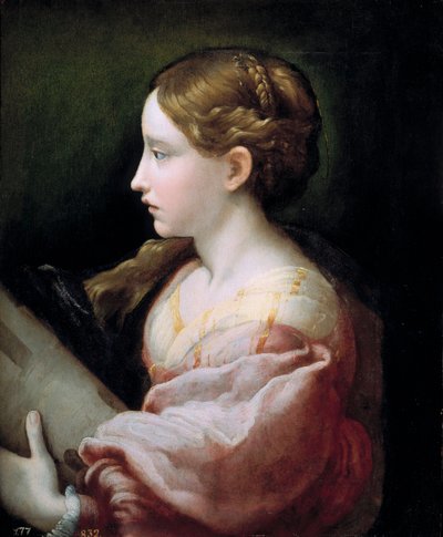 "" Sainte Barbe "" Peinture de Francesco Mazzola Il Parmigianino dit Le Parmesan (1503-1540) vers 1522 Museo del Prado, Madryt autorstwa Parmigianino