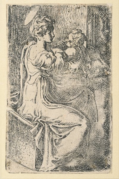 Dziewica i Dziecko autorstwa Parmigianino