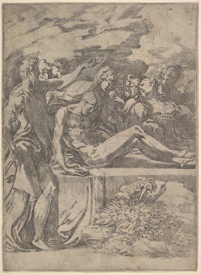 Złożenie do grobu 1527-30. autorstwa Parmigianino