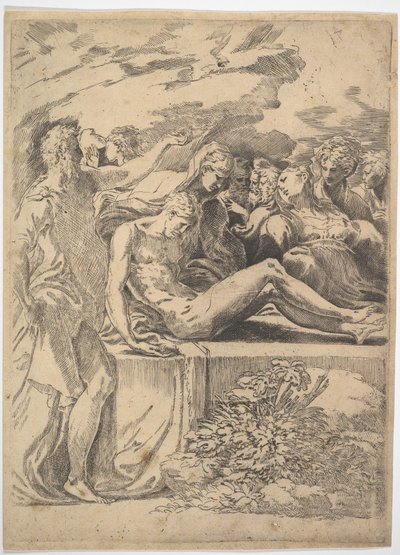 Złożenie do grobu. autorstwa Parmigianino