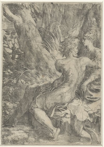 Para zakochanych autorstwa Parmigianino