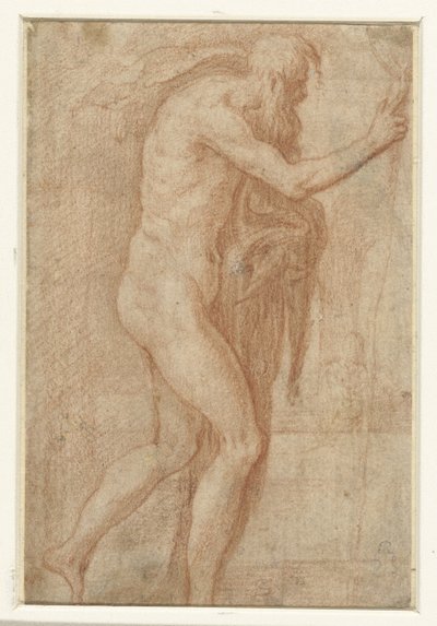 Mężczyzna podnoszący palec ostrzegawczo autorstwa Parmigianino