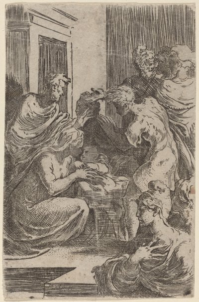 Adoracja pasterzy autorstwa Parmigianino