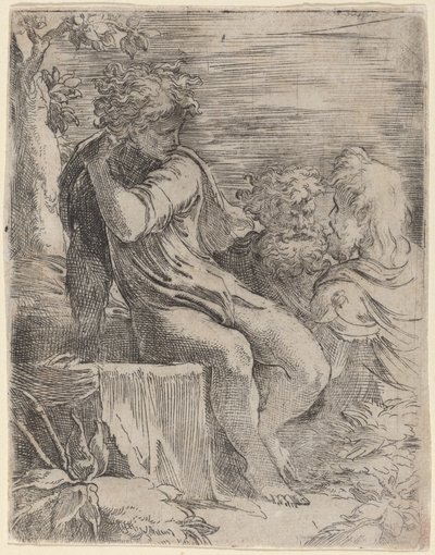 Chłopiec i Dwóch Starców autorstwa Parmigianino