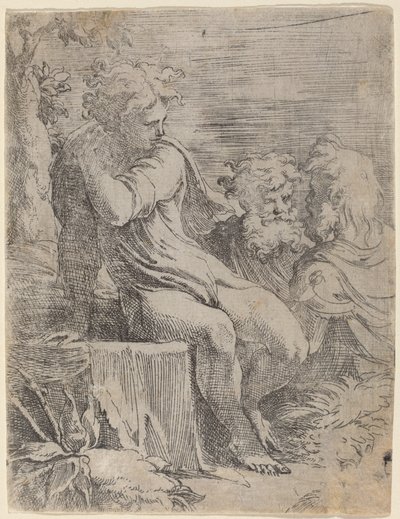 Chłopiec i Dwóch Starców autorstwa Parmigianino