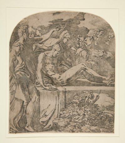 Pogrzeb Chrystusa / Złożenie do grobu autorstwa Parmigianino