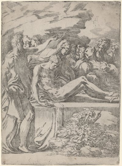 Złożenie do grobu autorstwa Parmigianino