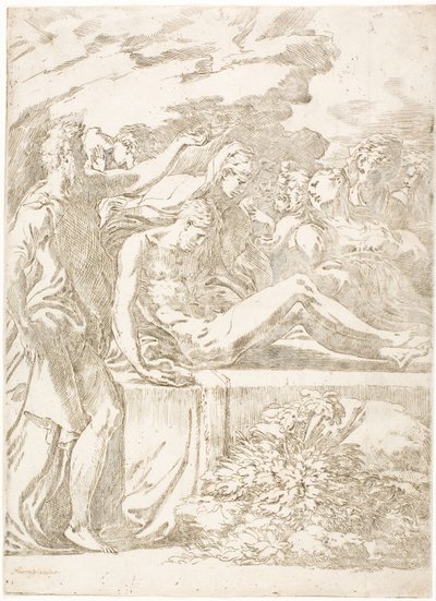 Złożenie do grobu autorstwa Parmigianino