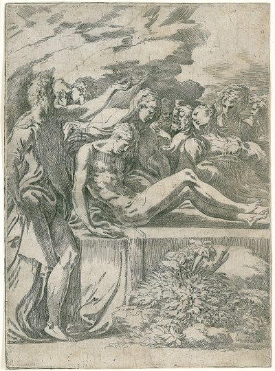 Pochówek Chrystusa autorstwa Parmigianino
