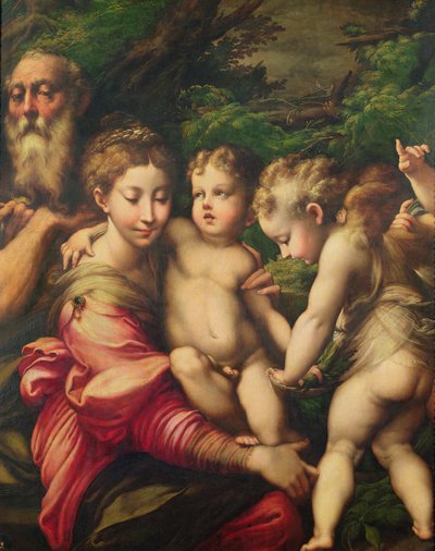 Święta Rodzina (odpoczynek w ucieczce do Egiptu) 1524 autorstwa Parmigianino