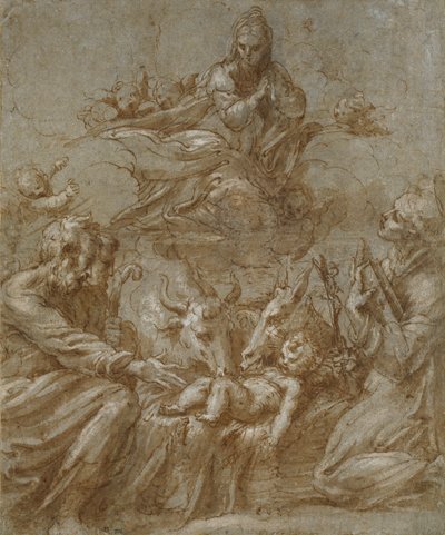 Narodzenia Pańskiego, ok. 1520 r. autorstwa Parmigianino