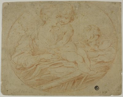 Kobieta i dwoje dzieci autorstwa Parmigianino