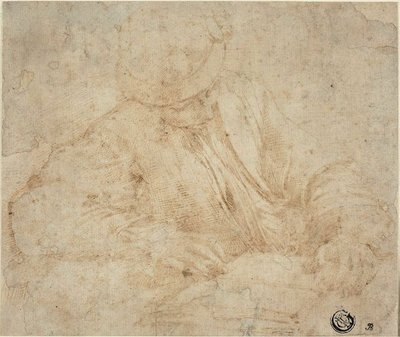 Młody mężczyzna czytający autorstwa Parmigianino