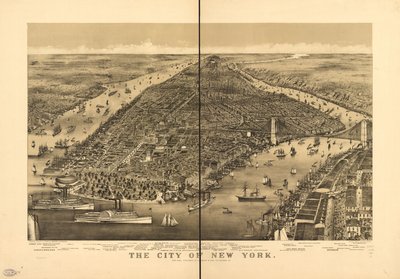 Miasto Nowy Jork autorstwa Parsons and Atwater; Currier and Ives