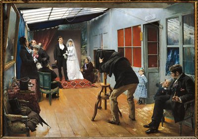 Ślub u Fotografa autorstwa Pascal Adolphe Jean Dagnan Bouveret