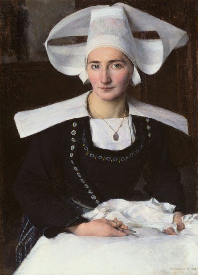 Kobieta z Bretanii autorstwa Pascal Adolphe Jean Dagnan Bouveret