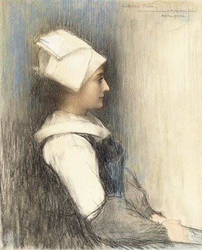 Bretońska dziewczyna, autorstwa Pascal Adolphe Jean Dagnan Bouveret