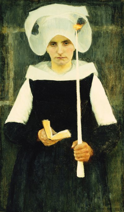 Breton na ułaskawienie; Bretonka ułaskawiona, 1888 r. autorstwa Pascal Adolphe Jean Dagnan Bouveret