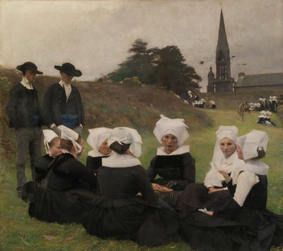Bretonki w Pardon, 1887. autorstwa Pascal Adolphe Jean Dagnan Bouveret