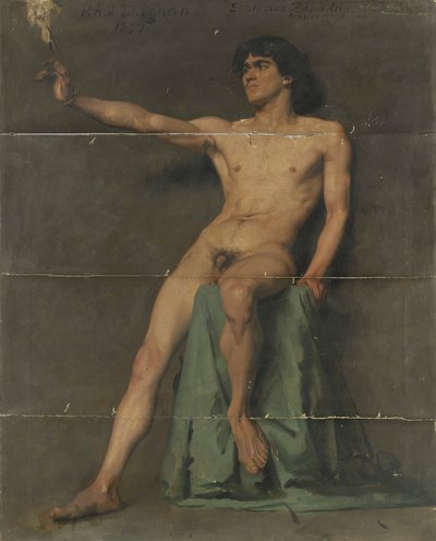 Badanie nagości mężczyzny autorstwa Pascal Adolphe Jean Dagnan Bouveret