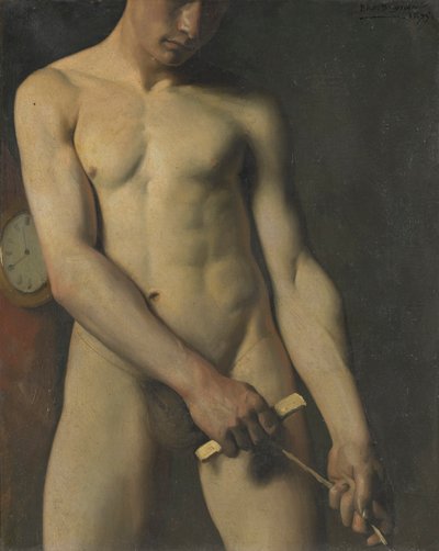 Nagie studium mężczyzny autorstwa Pascal Adolphe Jean Dagnan Bouveret