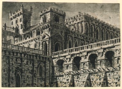 Scenografia, Zamek Gotycki autorstwa Pasquale Canna