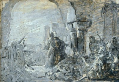 Matka Ricciarino Langosco szuka swojego zmarłego syna autorstwa Pasquale Massacra