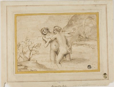 Salmacis i Hermaphroditus autorstwa Pasquale de