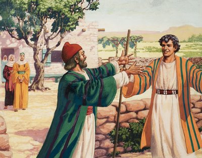 Biblische Szene von Pat (1907-95) Nicolle