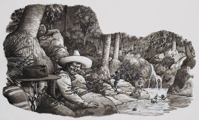 Palm Springs (gwasz na papierze) autorstwa Pat (1907-95) Nicolle