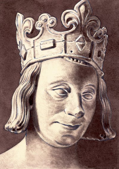Portret Karola V Francuskiego autorstwa Pat (1907 95) Nicolle