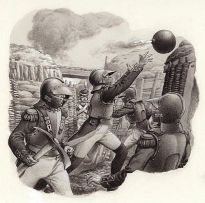 Żołnierze cesarskiej armii Napoleona (gwasz na papierze) autorstwa Pat (1907 95) Nicolle