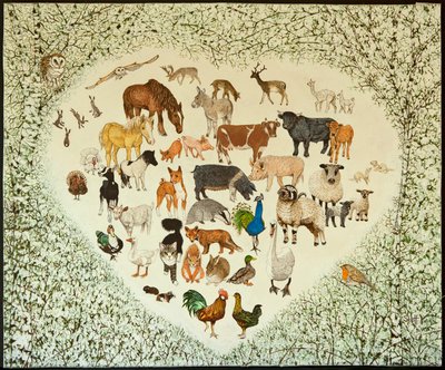 At the Heart of It All, 2013 (akryl na perkalu) autorstwa Pat Scott