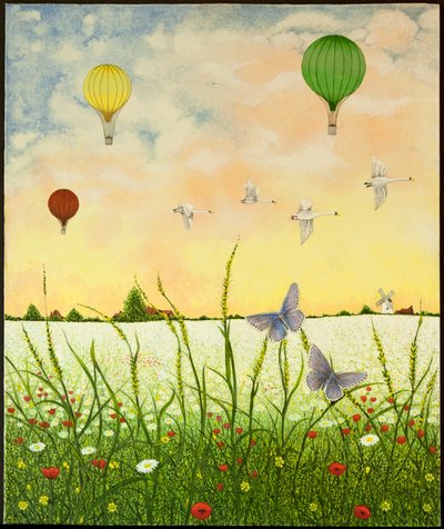 High Flyers, 2011 (akryl na perkalu) autorstwa Pat Scott