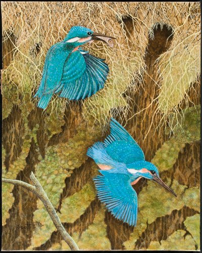 Sharing the Caring, 2011 (akryl na perkalu) autorstwa Pat Scott