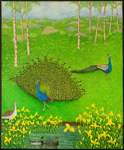 Winning Ways, 2012 (akryl na papierze) autorstwa Pat Scott